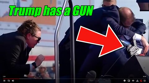 TRUMP had a GUN when he got SHOT by SNIPER