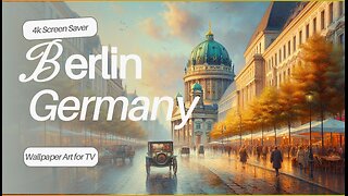 Vintage Berlin: Unter den Linden in 1910s Style | 4K Nostalgic Painting Wallpaper