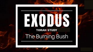 Advanced Torah Study In Exodus 3 ~ Yahweh Speaks To Moses From A Burning Bush + The NAME of God