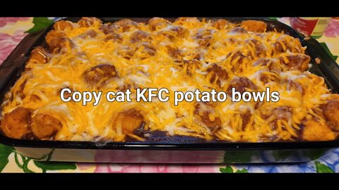 Copy Cat KFC Chicken Bowls #chickenkfc