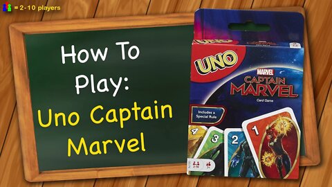 How to play Uno Captain Marvel