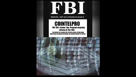 FBI, PROJECT COINTELPRO and the 6th of JANUARY was an INSIDE JOB - EXPOSED