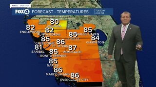 FORECAST: After mostly sunny start, showers and storms expect Monday afternoon