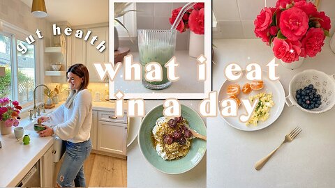 What I Eat in a Day for Gut Health, Hormones, & Energy | at-home workout, easy nourishing recipes!