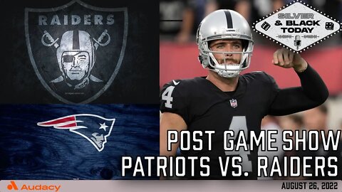 Raiders vs. Patriots: Postgame Instant Reaction