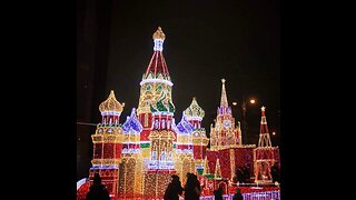 Новогоднее украшение в Москве.