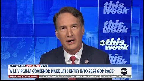 GOP Gov Youngkin Won't Say If He'll Run For President and Lose To Trump