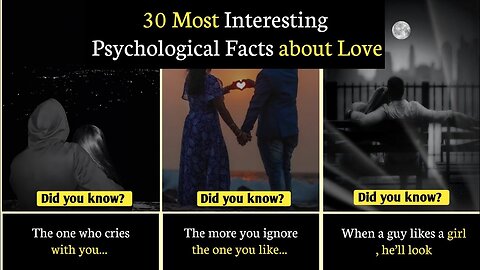 30 most Psychological Facts about Love | Psychological Relationship