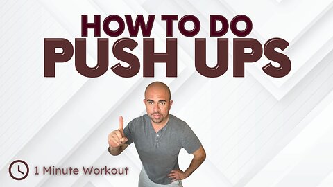 Basics of doing push ups