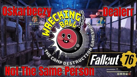 Fallout 76 Oskarbeezy And Dealerr Play Wrecking Ball The Camp Destruction Gameshow As A Team