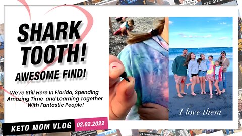 Guess Who Found Shark Tooth at Palm Beach? | Keto Mom Vlog