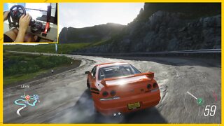 DRIFT NISSAN SKYLINE GT-R V-SPEC - Forza Horizon 4 Drift Gameplay FH4 / Logitech G29