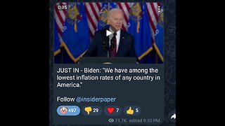 News Shorts: Biden says Inflation is Low