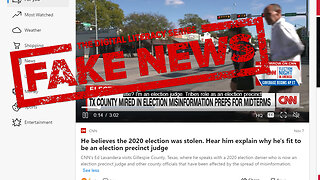 Fact-checked CNN election misinformation story in Gillespie County TX