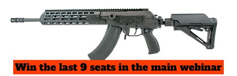 IWI GALIL ACE GEN2 7.62X39 RIFLE MINI #4 for the last 9 seats in the main webinar