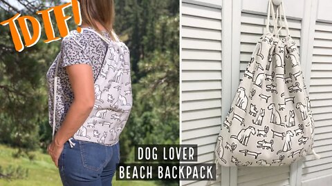 Make Your Own Dog Lovers Beach Backpack