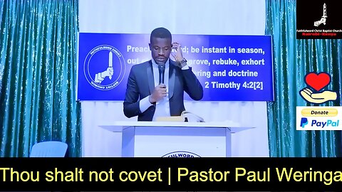 Thou shalt not covet | Pastor Paul Weringa