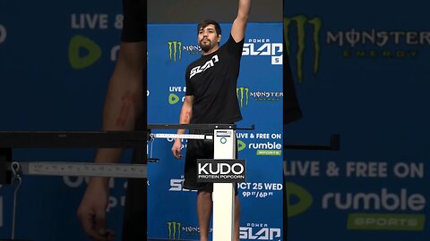 Wesley "All The Smoke" Drain also weighs in at 184 lbs before his match at Power Slap 5!