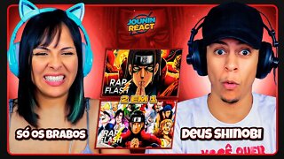 2 EM 1 - FLASH BEATS | BADASS & Rap do Hashirama Senju | [React em Casal] 🔥