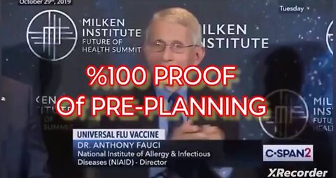 100% proof of FAUCI pre-planning . Never before seen footage