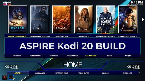 KODI 20 - New Aspire Build - How To Install