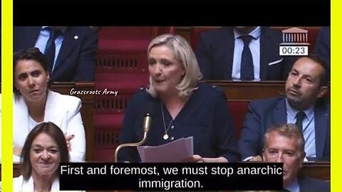 MARINE LE PEN ROASTS THE FRENCH PRIME MINISTER FOR THE CHAOS HER POLICIES HAVE CAUSED