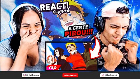 Rap do Kakashi, Naruto, Sasuke e Sakura - TIME 7 | NERD HITS | [React em Casal RapNerd] 🔥