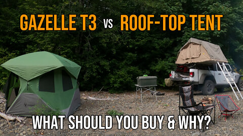 Roof Top Tent vs. Ground Tent // Smittybuilt Overlander vs. Gazelle T3