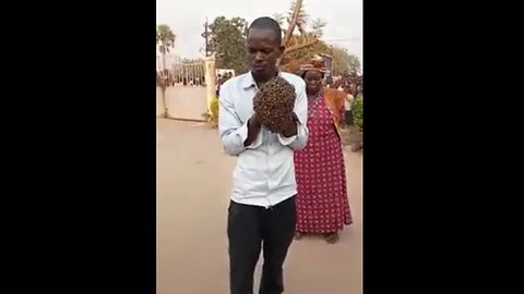 Ugandan Witch Handcuffs Thief With A Swarm Of Bees