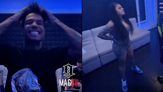 Blueface Goes Off On "BM" Jaidyn Alexis During Studio Session! 🎙