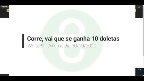 Finalizado - Airdrop - 10 dólares pra 100 pessoas aleatoriamente