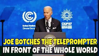 Joe Fought the Teleprompter, & the Teleprompter Won!