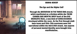 Through the MUTATION IN THE THRID DNA strand, which manifested as a division within the THIRD CHAKRA