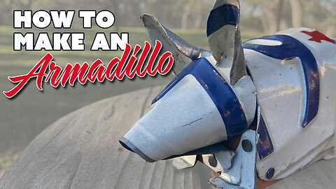 Create an armadillo from one license plate