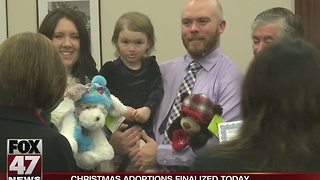 Christmas adoptions finalized today