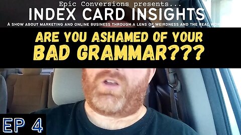 Are You Ashamed Of Your Bad Grammar???