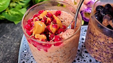Fast And Easy Overnight Oats In 3 Minutes! Without Sugar! Oatmeal In A jar!