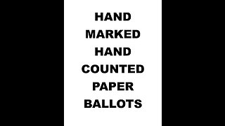 Hand counted paper ballot demonstration