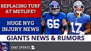 JUST IN: Giants Changing Turf At MetLife Stadium? + HUGE Giants Injury News Ft. Wan’Dale Robinson