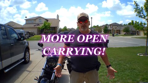 MORE OPEN CARRYING!