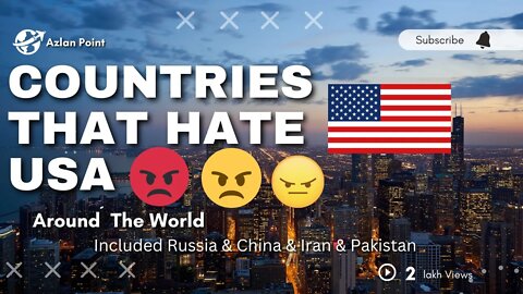 Top Country that hate America || included Russia China Pakistan |