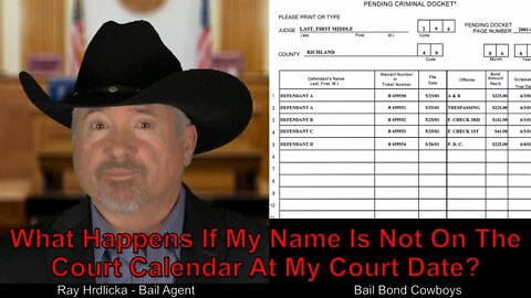 San Diego - What Happens If My Name Is Not On The Court Calendar At My Court Date ? 844-734-3500