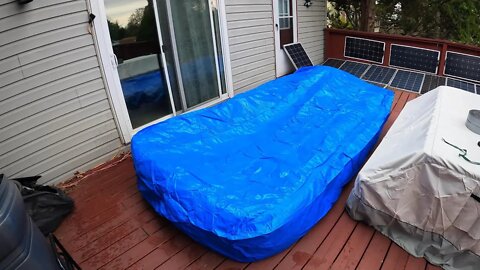 Unboxing: Reinmoson Inflatable Pool Cover Fits Pool Under 150" H x 72" W, 20s Easy Set, Built-in