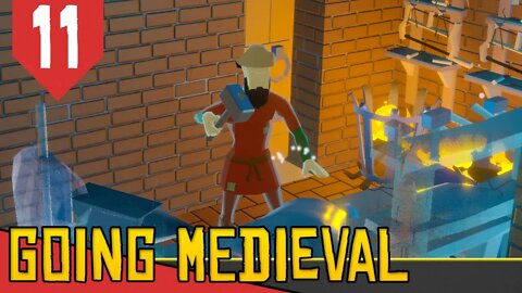 Cover no NUDISTÃO e Ligando as OFICINAS - Going Medieval #11 [Série Gameplay Português PT-BR]