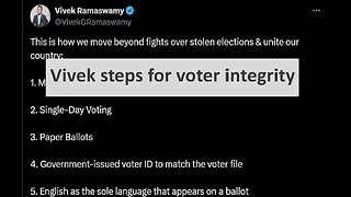 Vivek steps to ensure fair voting and unite USA go viral