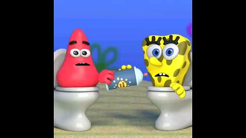 SpongeBob vs skibidi toilet,funny video