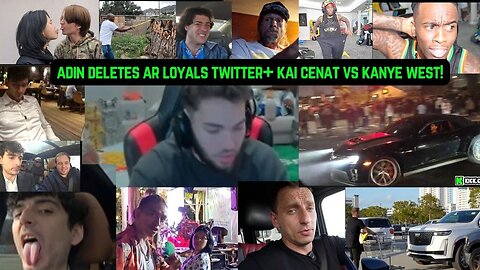 ADIN DELETES AR LOYALS TWITTER+ KAI CENAT VS KANYE WEST! #adinross #kaicenat #kanyewest #iceposeidon