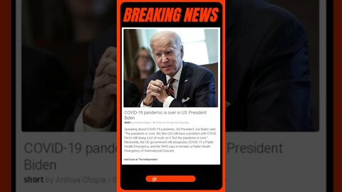 COVID-19 is officially over in the United States! President Biden makes the announcement today.