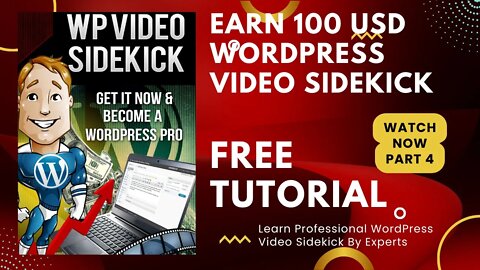Earn 100 USD everyday With WordPress Video Sidekick II Part 4 @Pragyesh Ranjan ​