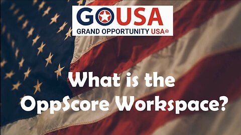 2 - What is the OppScore Workspace?
